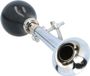Dunlop Fietstoeter met Lucht Knijp Bediening - Metaal - 21 cm - Zilver