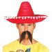 Fiestas Guirca Rode sombrero/Mexicaanse hoed 45 cm - Mexico thema verkleedkleding voor volwassenen