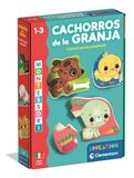 Clementoni Montessori Boerderijpuppy's, set van 8 progressieve puzzels voor baby's, leeftijd 1-3 jaar, duurzame materialen, gemaakt in Italië, 55639