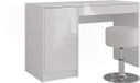 Vicco Sherry Kaptafel – 119.8 cm met kruk Wit/wit hoogglans