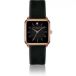 Amelia Parker Montre en cuir pour femme Night Plaza Noir
