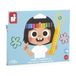 Janod 12 Jumbo Crayons for Toddlers, Ages 12 Months+, Large Pencils with Triangular Shape for Easy Grip, Ideal for First Drawings - J07401