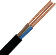 Qualu Stroomkabel - 3x2.5mm - 3 Aderig - 10 Meter - Zwart