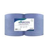 ARGOS - Blauwe wisspoel met centrale afloop - Gerecycleerde cel - Optimale absorptie - 2 x 350M - Voedselcontact - Gemaakt in Frankrijk