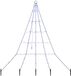 vidaXL LED Kerstboom met Grondspikes Blauw 182 cm Metaal