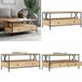 vidaXL Salontafel 100x51x45 cm Bewerkt Hout Sonoma Eikenkleurig