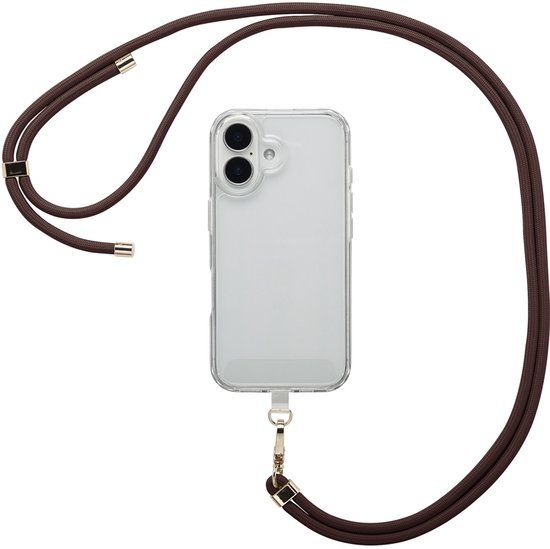 Selencia Universeel telefoonkoord - Telefoon Ketting - GSM Koord - Terracotta