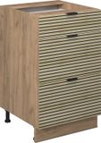 Vicco Fame-Line Keukenonderkast – 50 cm, WB Marmer Eiken paneel