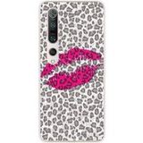 Xiaomi Bedrukt siliconen hoesje compatibel met Xiaomi Mi 10, Xiaomi Mi 10 Pro baiser leopard