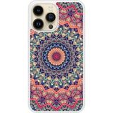 iPhone 14 Pro Max Mandalla rose bedrukt siliconen hoesje