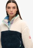Superdry Superzachte kraagloze Mash Up trui Dames Rice White XL