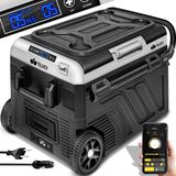 tillvex® glacière à compresseur avec batterie électrique 40 litres / Noir