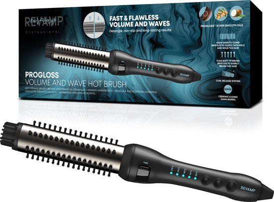 Revamp Progloss Volume & Wave - Warmteborstel - Ø 32 mm - Incl. hittebestendige handschoen