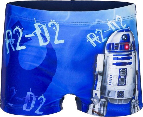 Star Wars R2D2 Zwembroek - Blauw - Maat 98/104 - Jongens