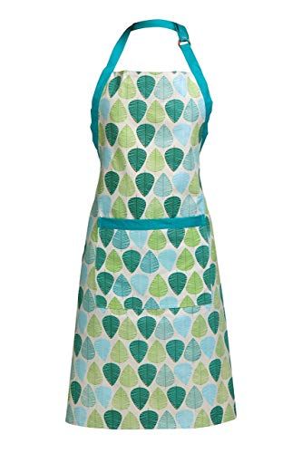 Premier Housewares Green Leaf Apron, 100% Cotton