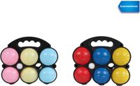 Van Manen Veenendaal BV Lobbes jeu de boules set 6 ballen kunststof kinderspel buitenspeelgoed.