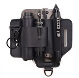 Merkloos / Sans marque Holland Connections Multitool Riemhoes - Riemorganizer - Riemhoes met multitooltas, zaklamphoes, pennenhouder en sleutelhanger - Praktische riemtas voor heren - Zwart