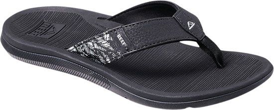 Reef Santa Ana Teenslippers Dames Zwart/Wit 42.5 EU