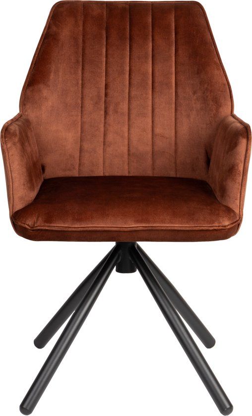 Feliz Lifestyle Jamie Eetkamerstoelen - Set van 2 - Bruin - Design - Met armleuning