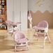 Chaise haute pour bébé enfant 4 en 1 réglable avec harnais 5 points, de la naissance à 6 ans