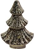 Annas Collection Boompje glas LED 15,5x9,5 cm antraciet