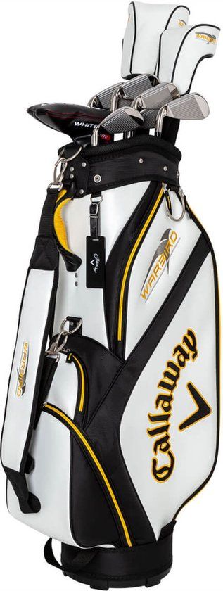 Callaway Warbird 14-Delige Heren Golfset (graphite shaft) - Rechtshandig - Hele set - Wit Zwart Geel