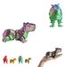 Capybara Flexi 15 cm, Figurine articulée imprimée en 3D, Jouet anti-stress - Bleu-Vert-Violet