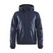 Craft Mountain-jas voor heren, winterjas, S, dark navy melange, wind- en waterdicht, hoge kraag en afneembare capuchon, waterdichte regenjas voor heren, ski-jack voor heren