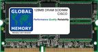 GLOBAL MEMORY 128MB DRAM SODIMM MÉMOIRE RAM POUR CISCO 7603/7606 / 7609/7613 ROUTERS & CATALYST 6500 SERIES SWITCHES MSFC2 (MEM-MSFC2-128MB)