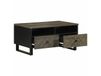 Maison Exclusive - Table basse noir, 80x54x40 cm, manguier massif