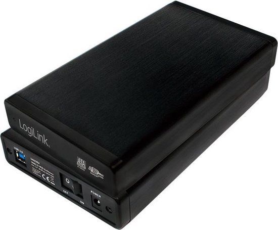LogiLink UA0284 - 3.5 inch HDD Enclosure - USB 3.2 Gen 1 (USB 3.0) - Black