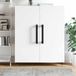 vidaXL Handvat Effen 2 st Zwart 380 x 34 x 85 mm Aluminium en PP
