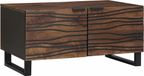 Maison Exclusive - Table basse, placage noyer, 80 x 50 x 40 cm, panneau de particules