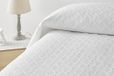 Degrees home Liso - sprei Boutí dun voor 180 cm bed (270 x 260 cm) - extra zachte microvezel - multifunctionele sprei voor alle seizoenen - wit