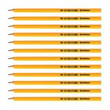 DONAU 7383001PL-99 HB-houten potloden, niet giftig, geel, 12 stuks