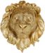 Ostaria Muur ornament Leeuw - goud - hars - 27 x 15 x 33 cm
