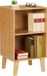 Merkloos Relaxdays Boekenkast - 2 vakken - Bamboe - Lichtbruin - 70 x 40 x 35 cm