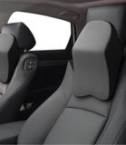 Jutyum Auto Nekkussen Hoofdsteun, Memory Foam Hoofdsteun Auto, Comfortabel en Ademend Autokussen, Afneembare Hoes (Zwart Grijs)