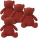 Luance Deurstopper Teddy - 4 stuks - Steenrood