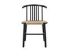 NJRD VIOR dining chair with braided seat oak lacquered black-nature