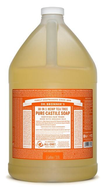 Dr. Bronner's Pure-Castile Liquid Soap - Tea Tree - 3780 ml