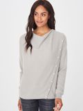 REPEAT cashmere Trui met diagonale knooplijst van organisch cashmere