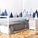 Ambiance Sticker Muursticker Kinderkamer Scandinavisch Bergdesign 40x65cm