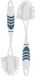 Excellent Houseware Brosse à vaisselle avec boucle de suspension - 2x pièces - bleu - 29 cm