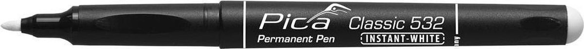 Pica 532/52-10 Classic Permanent Pen - Rond - Wit - 1-2mm (10st)