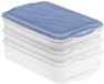 Rotho RONDO boîte à charcuterie 2x0,75L 1x1,35L Horizon Bleu/Transparent