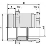 Lapp Zubehör - Ms platte kabelschroefverbinding svf-m 63x1,5/48 klier skindicht