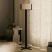 OKOLO lampadaire noir 145 cm Métal/Textile E27-LED