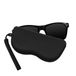 kwmobile Housse de lunettes à suspendre – Pochette à lunettes souple à attacher à votre sac à main – Étui à lunettes zippé – Housse de lunettes de soleil en silicone – noir