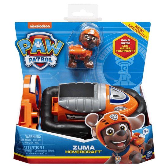 PAW Patrol Zuma's Hovercraft speelgoedauto met speelfiguur